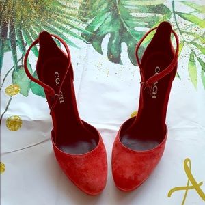 COACH CHRYSTIE ANKLE STRAP PUMP'